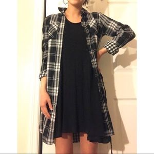 Flannel Shirt Dress